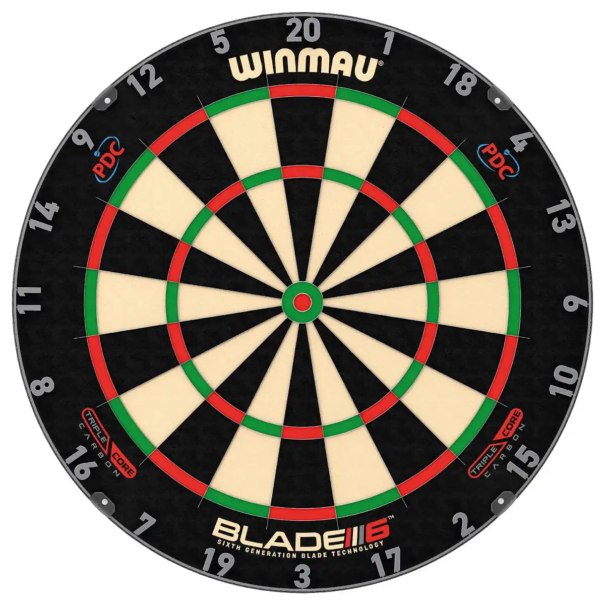 Winmau Blade 6 Triple Core Carbon PDC dartboard