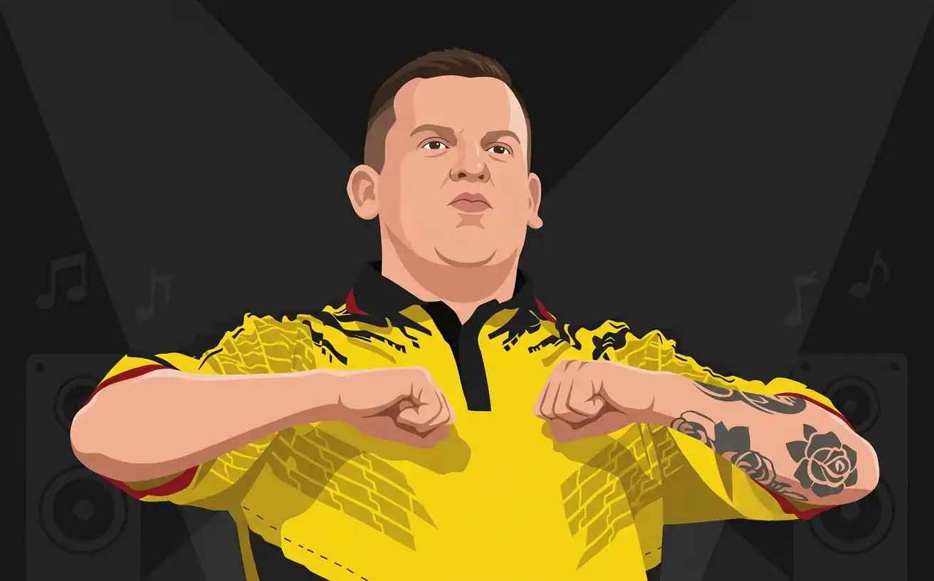 Dave Chisnall walk-on illustration