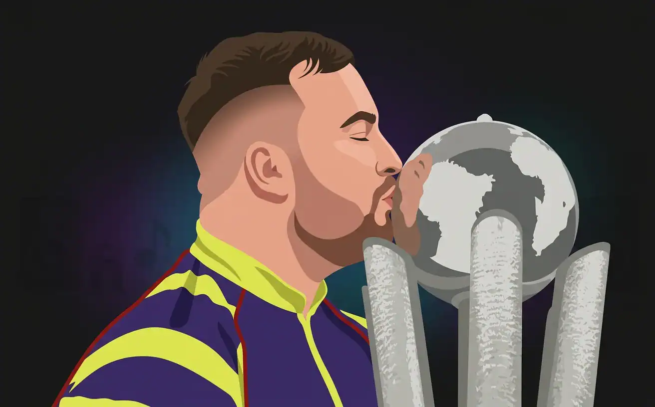 Luke Littler walk-on illustration