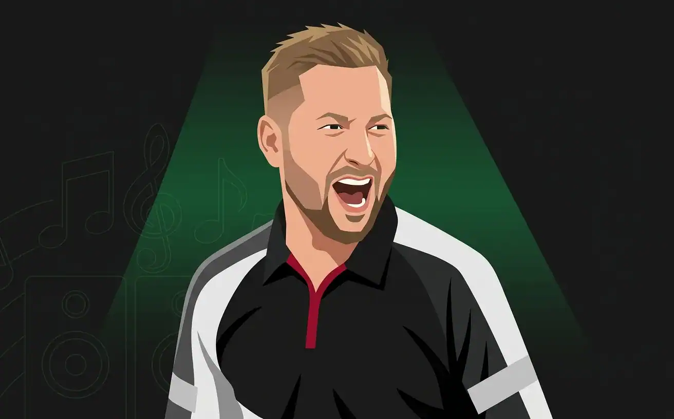 Danny Noppert darts walk-on illustration