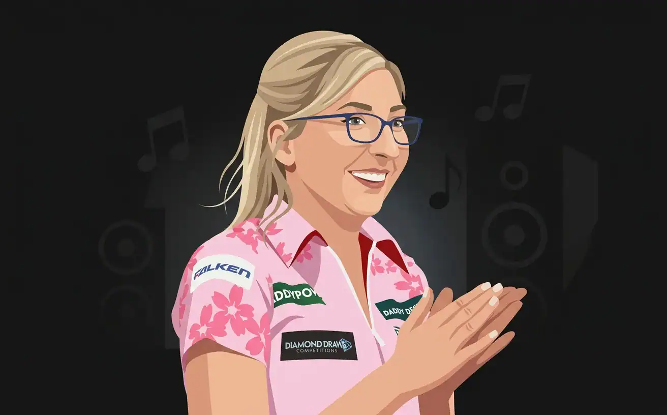 Fallon Sherrock walk-on illustration