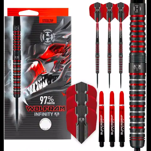 Harrows Wolfram Infinity 97% tungsten dart barrels