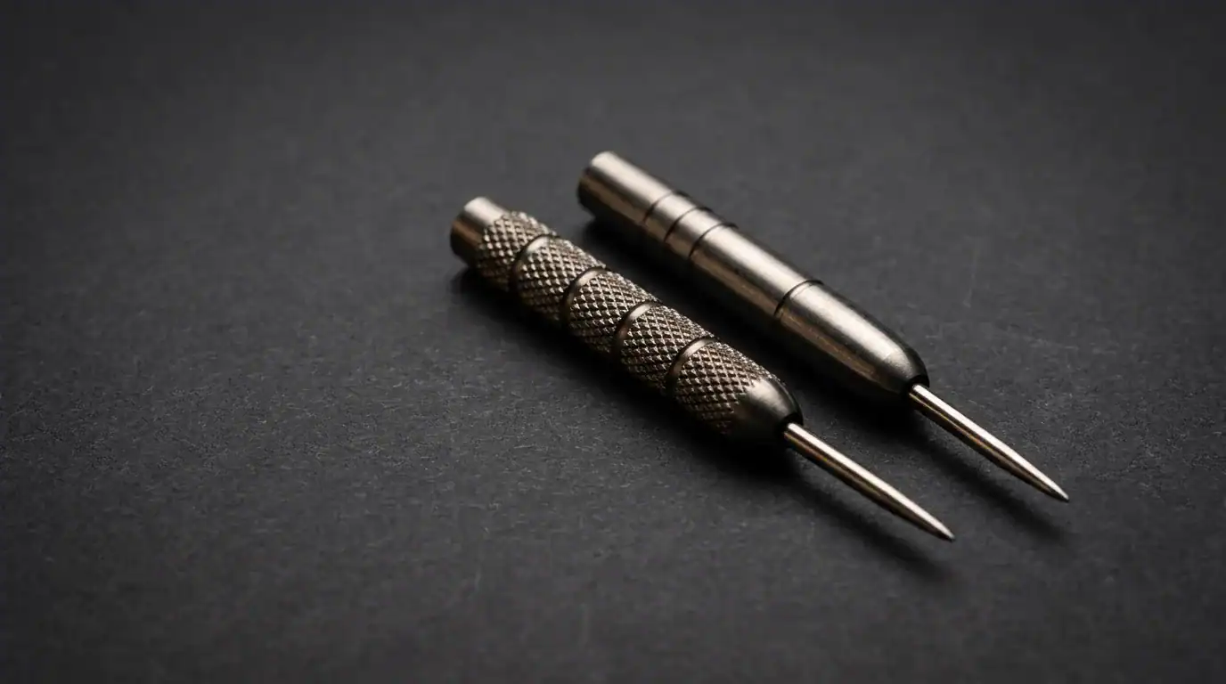 Death grip vs relaxed grip on a dart - the most common darts mistake explained